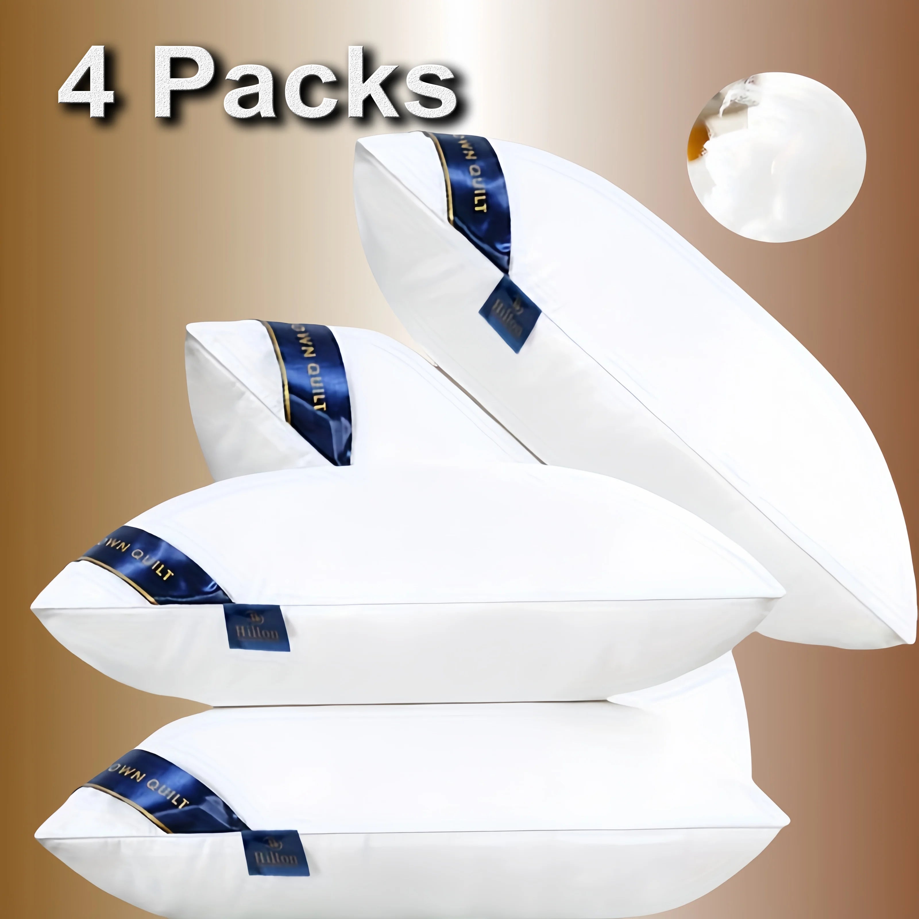 Wholesale Healthy Sleep Bed Sleeping Luxury Hotel Hilton Comfortable Leisure Pillow