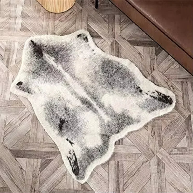 VIKAMA Carpet - Home Faux Animal Bedside Rug For Bedroom And Living Room - Durable And Easy To Clean Carpet For Home Decoration