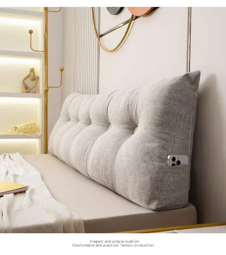 Headboard Pillow Triangle Cushion Backrest Pain Relief Sofa Waist Cushion Wedge Sleeping Pillow for Decorative Pillows for Bed