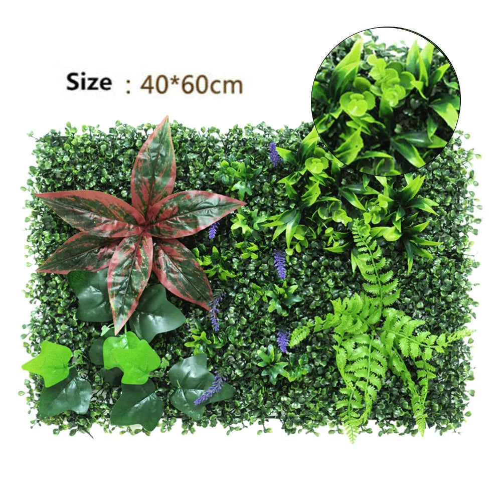 Artificial Green Grass 40x60cm Plastic Lawn Plant Room Background Simulated Plant Artificial Lawn Decoration Home Wall Decor