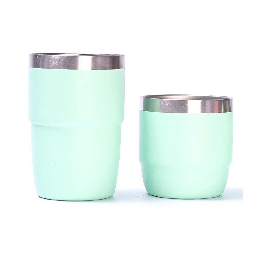 Creative Double-Wall Coffee Cup – 6oz / 8oz Vacuum Flask Tea Cup