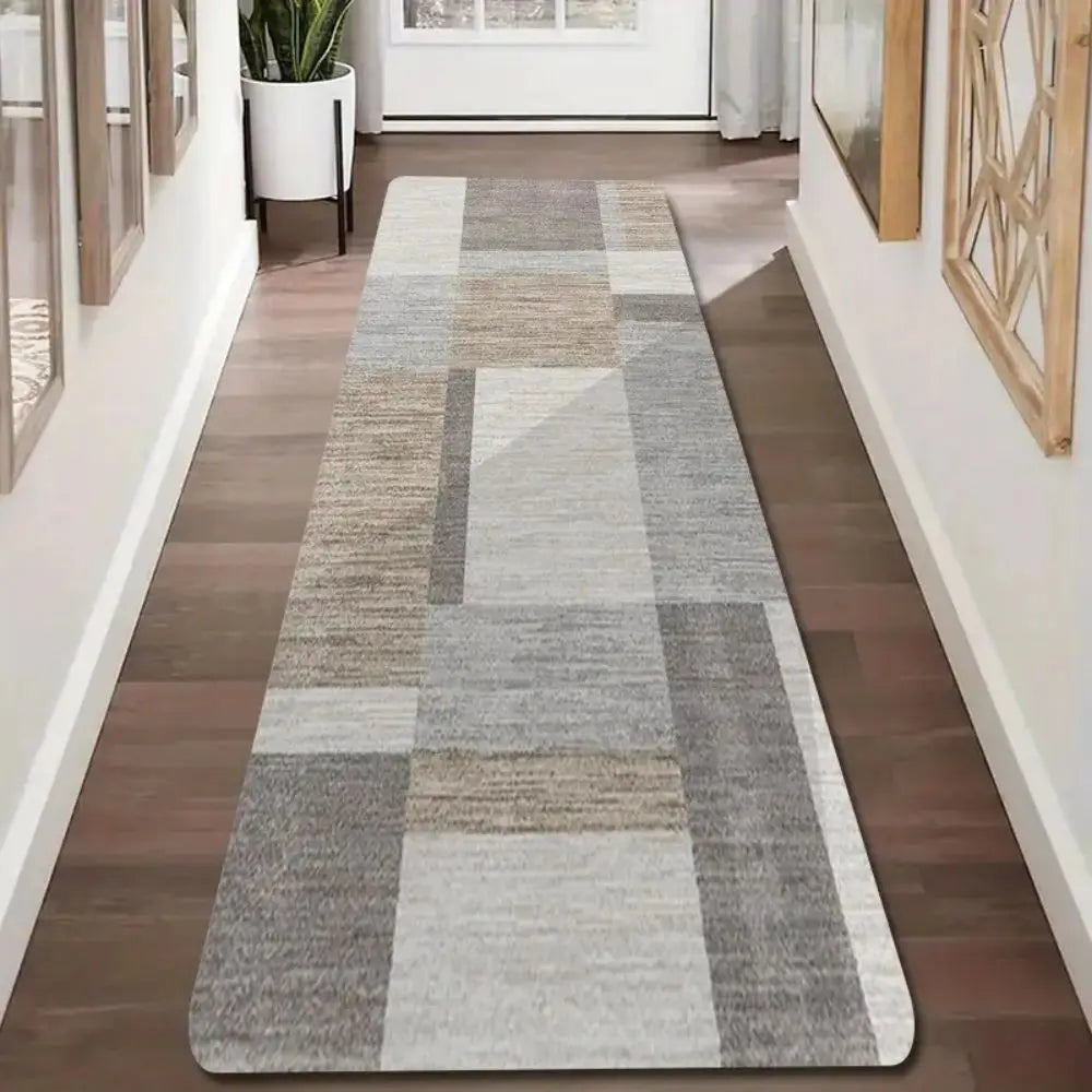 VIKAMA Machine Washable Hallway Runner Rug Easy Clean Non Shedding Bedroom Living Room Dining Room Kitchen Patio Home Decor