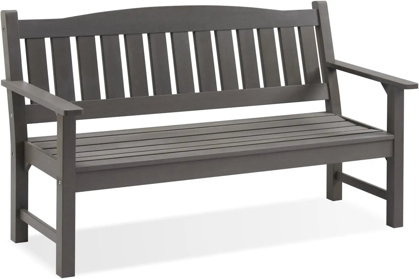 2-Person Outdoor Memorial Bench, All-Weather Poly Lumber Garden Bench, Rot-Resistant Outdoor Patio Bench for Park,Porch,and Chu