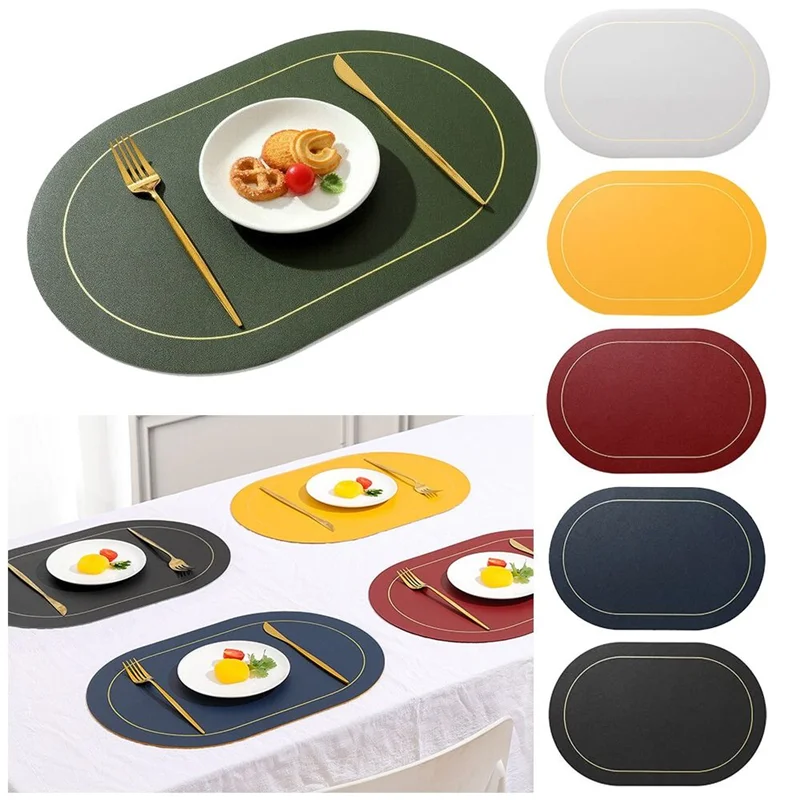 Creative Shapes Placemats,Double-Sided Design Coffee Tea Mat,Nordic Style Kitchen Dining Decor Place Mats,Tableware Pad