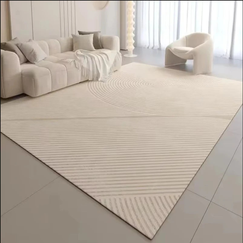 VIKAMA French Carpet For Living Room, Wabi-Sabi Style, Light Luxury Carpet For Bedroom, Durable Carpet For Home Decoration