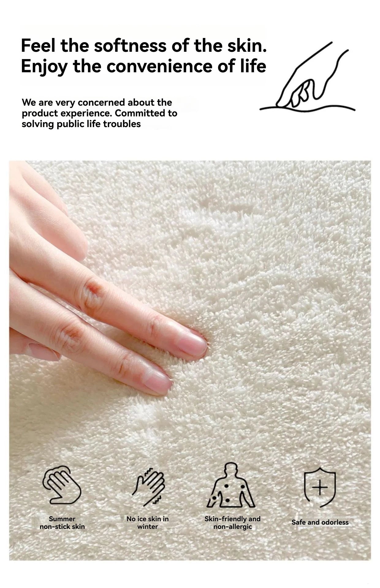 Simple Round Tufted Bedroom Rug Soft Fluffy Letters Mat Bedside Carpet Floor Anti Slip Mat Aesthetic Home Sofa Room Decor