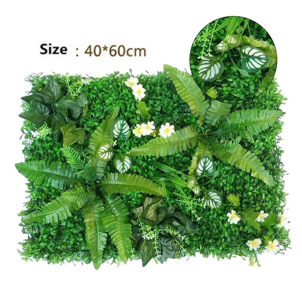 Artificial Green Grass 40x60cm Plastic Lawn Plant Room Background Simulated Plant Artificial Lawn Decoration Home Wall Decor