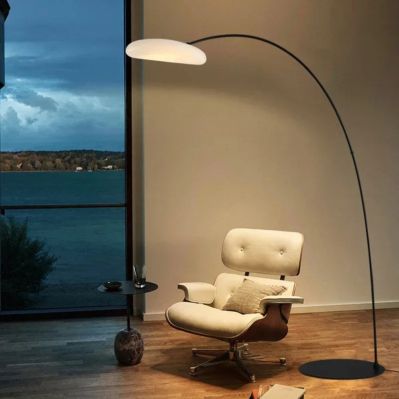 RONIN Fishing Floor Lamp Nordic Modern Family Living Room Beside The Sofa Creative LED Decorative Standing Light