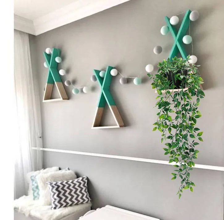 Artificial Hanging Eucalyptus Plants with Pot Fake Plants Hanging Vines Shelf Plants Decor Potted Plants for Home Indoor Decor