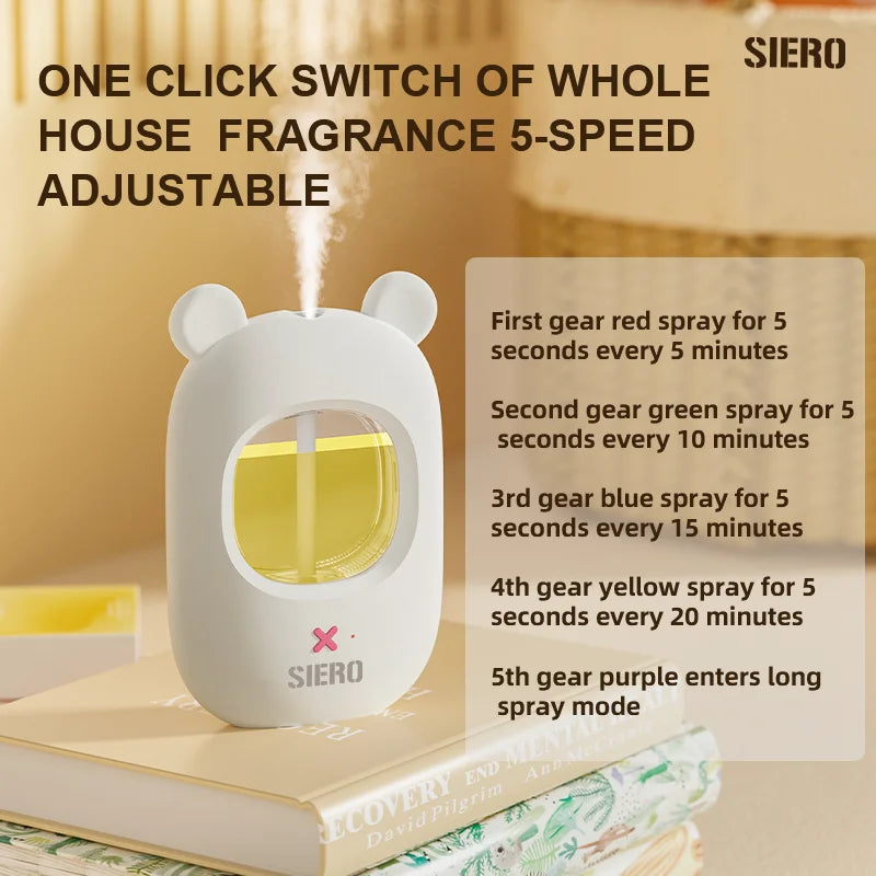 Cute Appearance Aromatherapy Diffuser Car Office Bedroom Living Room Kitchen Deodorant Portable Aromatherapy Machine