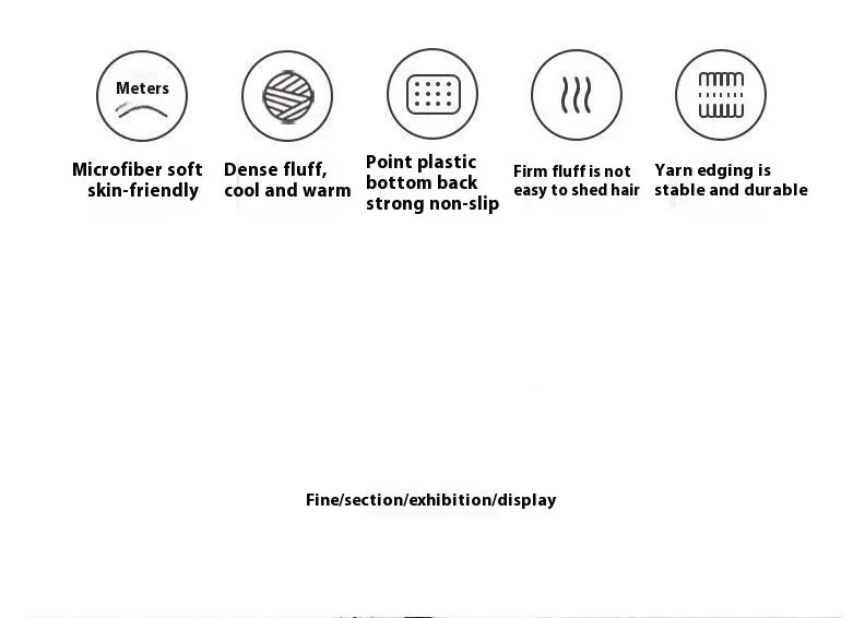 VIKAMA Black Cat Rug Cute Imitation Cashmere Family Bedroom Bed Blanket Door Mat Cartoon Living Room Coffee Table Mat