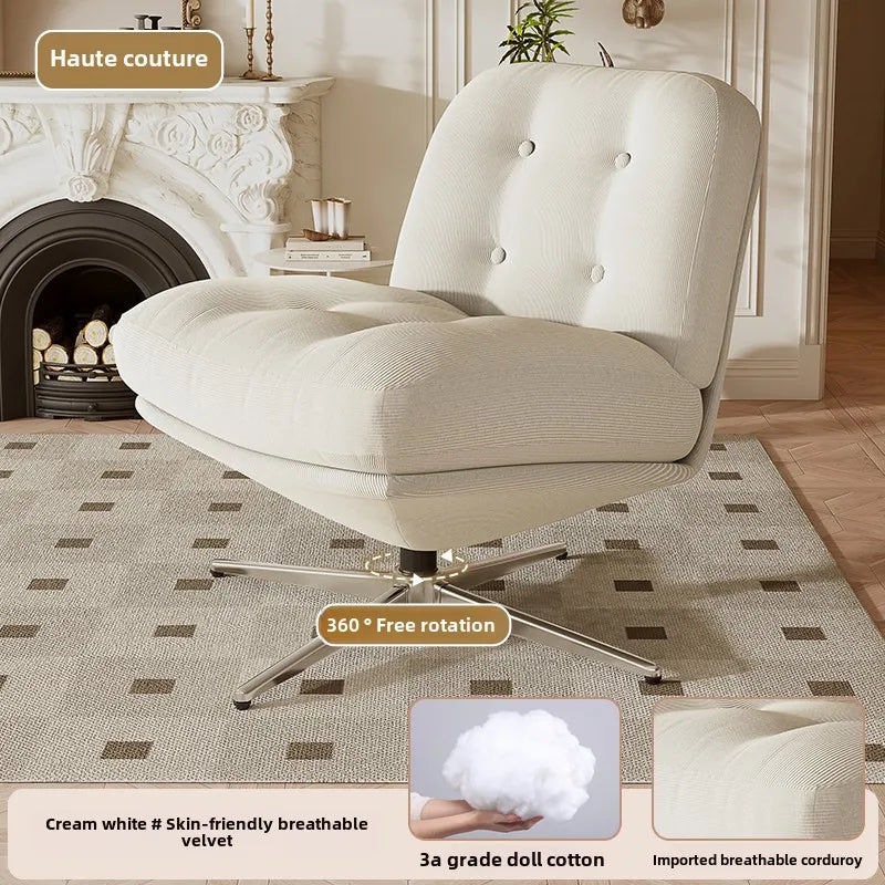 Light Luxury Single Sofa Chair – Bauhaus Medieval Leisure Accent Chair