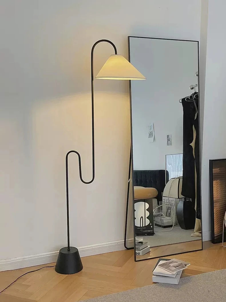 Middle Century Floor Lamp Unique Led Living Room Corner Lamp For Villa Bedroom Bedside Home Decor Simple Safa Side Reading Light