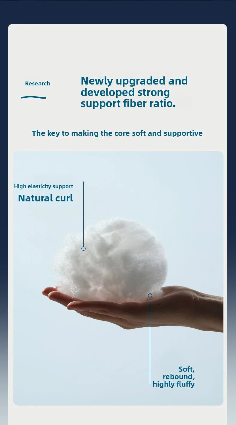 Ergonomic Double Wave Curve Side Sleeper Pillow for Comfortable Sleeping Supportive Pillow