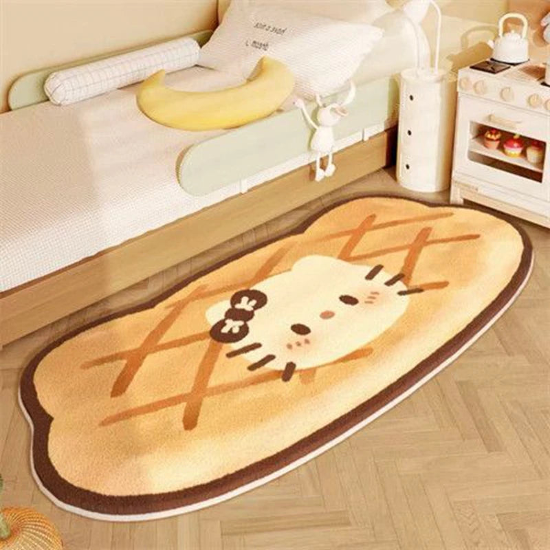 Floor Bath Waterproof Anti-Slip Bedside Rug For Bedroom, Winter Protection Home Decoration For Autumn And Winter