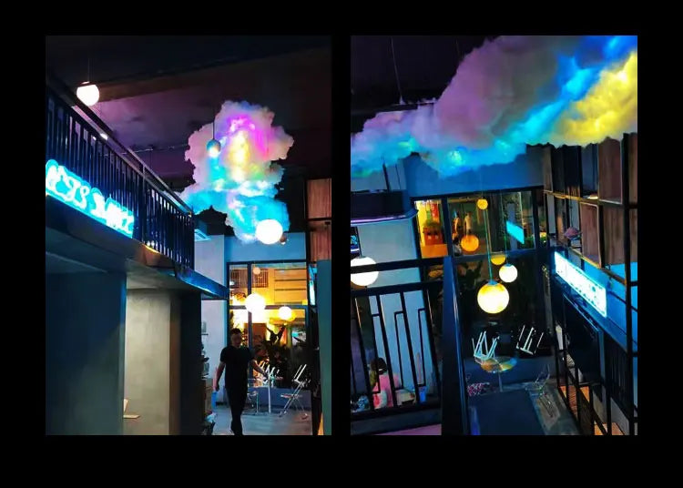 DIY Thunder Cloud Light Strip with APP & Remote control, LED Cotton Cloud Ceiling Lightfor Bedroom Gaming Room Decor