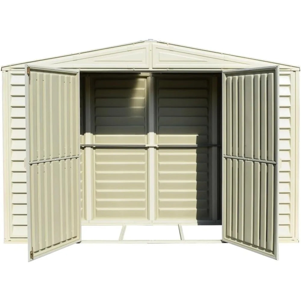 Vinyl Garden Storage Shed – 10.5 ft × 3 ft Outdoor Shed