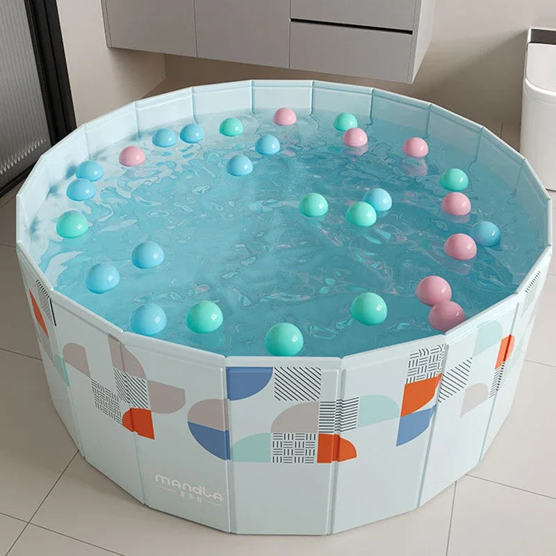 PVC Foldable Non-Inflatable Swimming Pool – Family & Pet Outdoor Pool