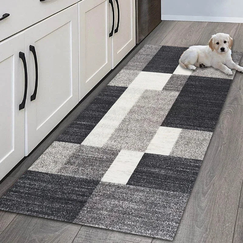 Modern Geometric Kitchen Mat Home Entrance Door Mat Anti-slip Carpets Living Room Decor Rug Nordic Balcony Floor Mats Carpets