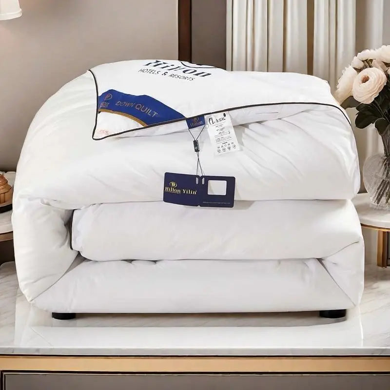Hilton down Comforter 95 White Goose down Thiened Air Conditioner Quilt Single Dormi Blanket Thin Summer Cool