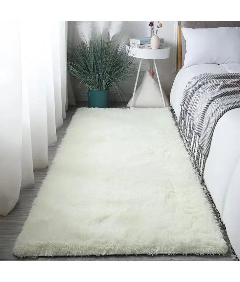 Silk Wool Rugs Women's Room Rug Floor Mats Room Carpet Bedroom Foot Bed Sleeping Room Rugs Mats In The Bedroom