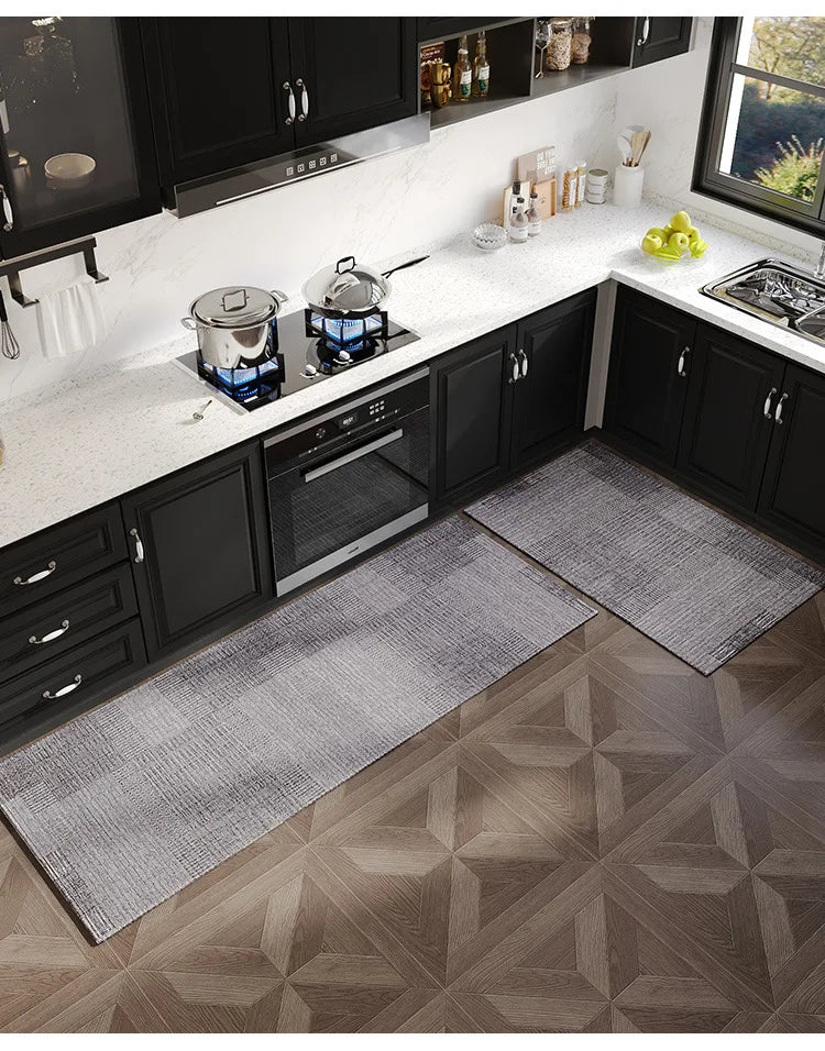 Japanese Kitchen Mat Long Rug Absorbs Water and Oil, Quick-drying, Non-slip Floor Mats, Anti-fall and Dirt-resistant Doormat