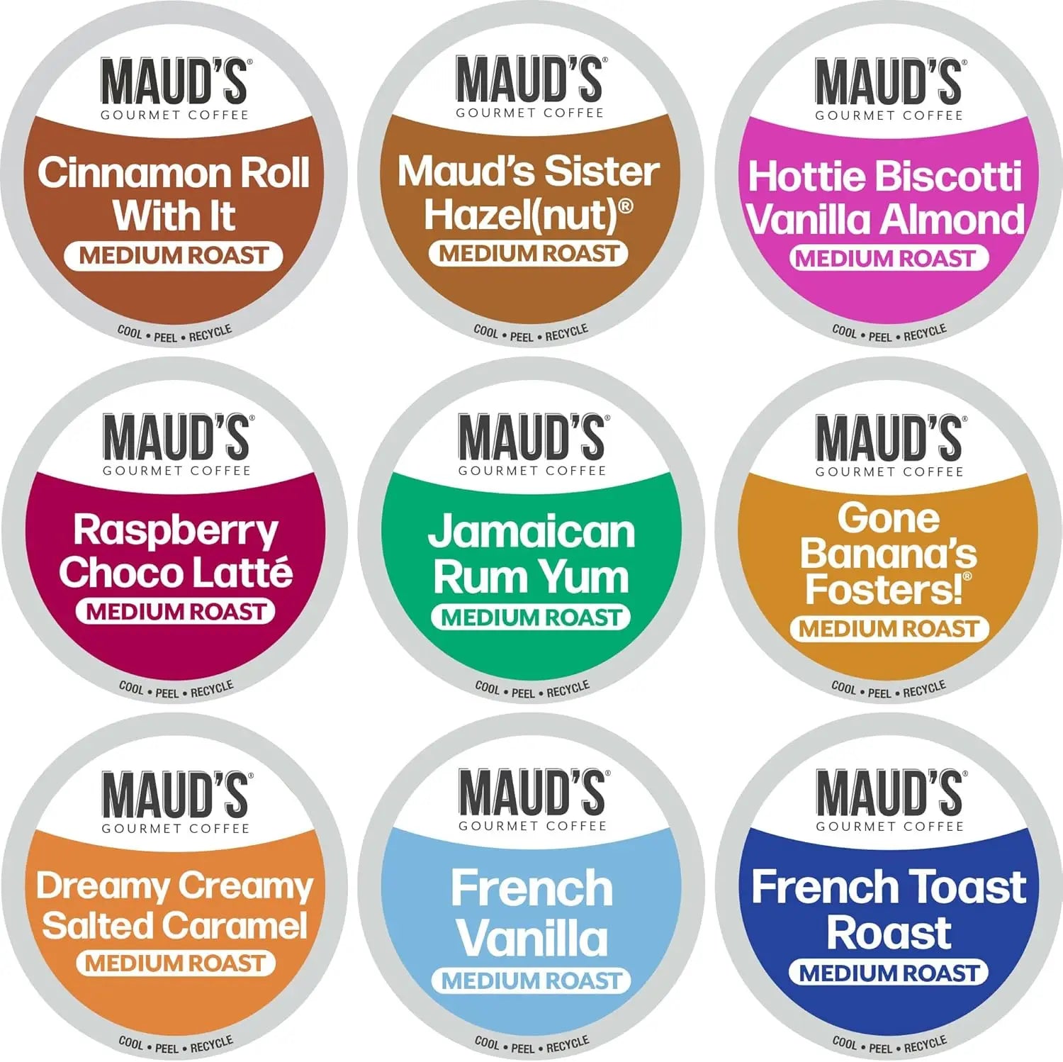 Assorted Flavor Coffee Pods – Multiple Pack Sizes, Medium Roast, Keurig Compatible