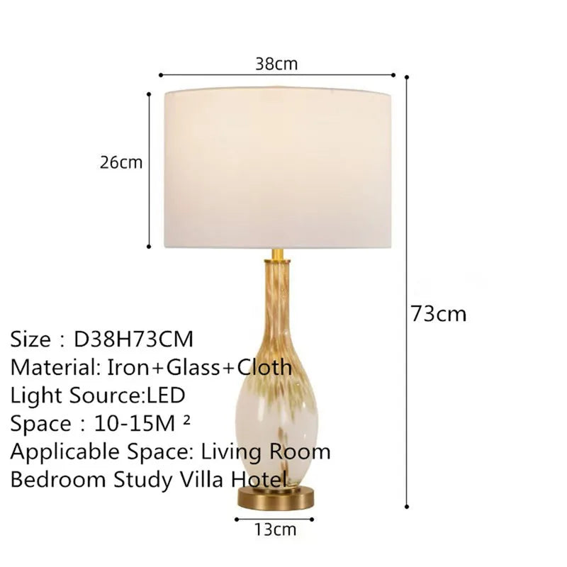 Contemporary Luxury Table Lamp LED Personality Creativity Living Room Bedroom Study Villa Hotel Bedside Household Desk Light