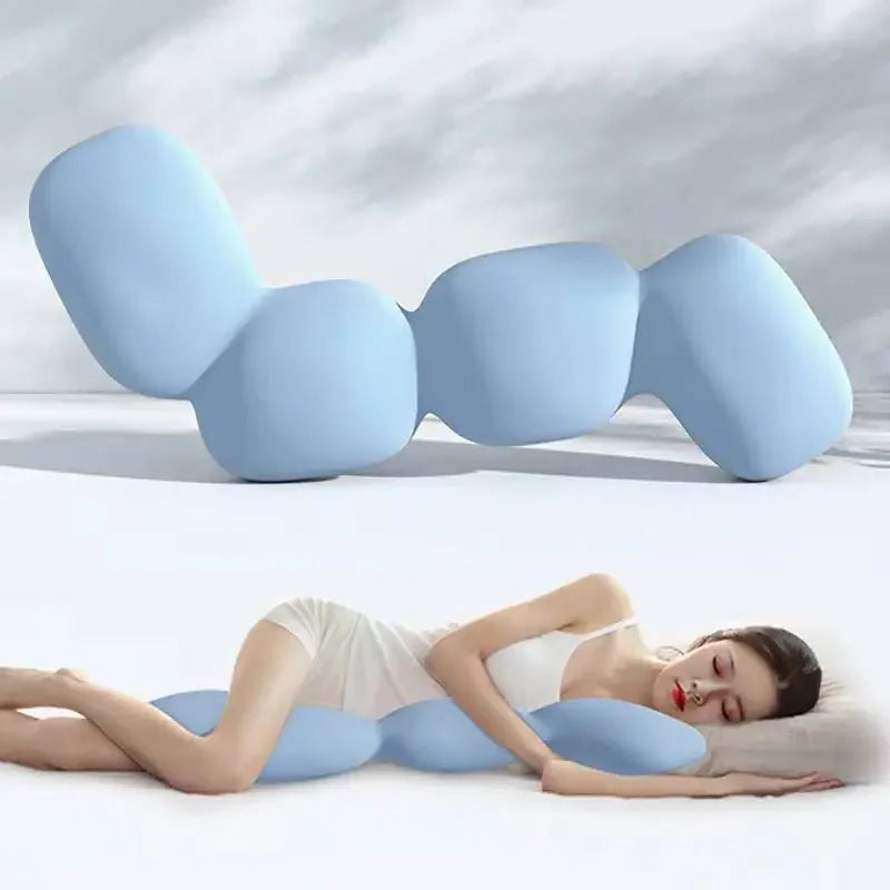 New Long Pillow For Hug Memory Foam Bed Sleeping Body For Pregnant Women Sleeper Ice Silk Comfort Long Pillow Orthopedic Cushion