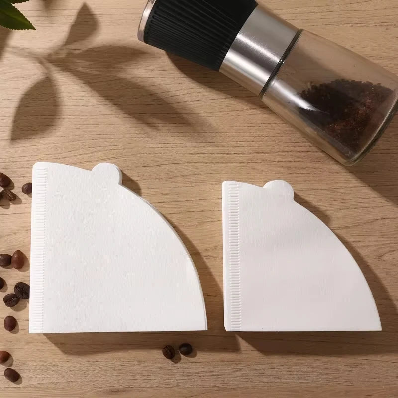 V-Shaped Disposable Coffee Filter Paper Bags – Eco-Friendly Hourglass Brewing Filters (50 / 100 Pack)