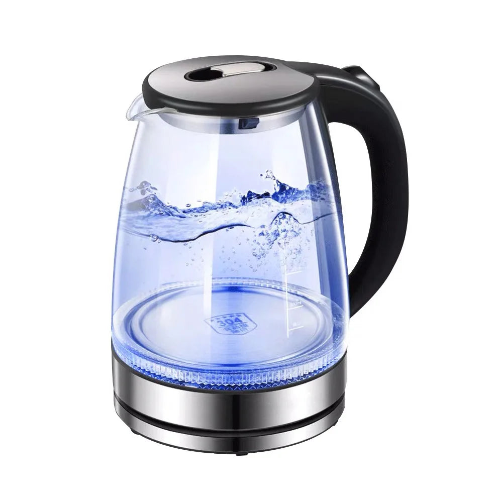 Electric Glass Kettle – 1.5L Borosilicate Tea Kettle with Fast Boil Heating Base