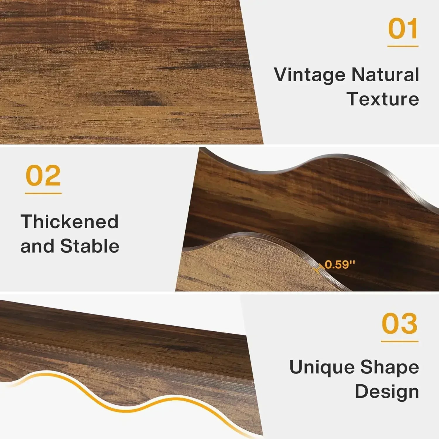 63-Inch Farmhouse Console Table with Storage, Couch Table Behind Sofa, Long Entryway Table, Hallway Table for Living Room