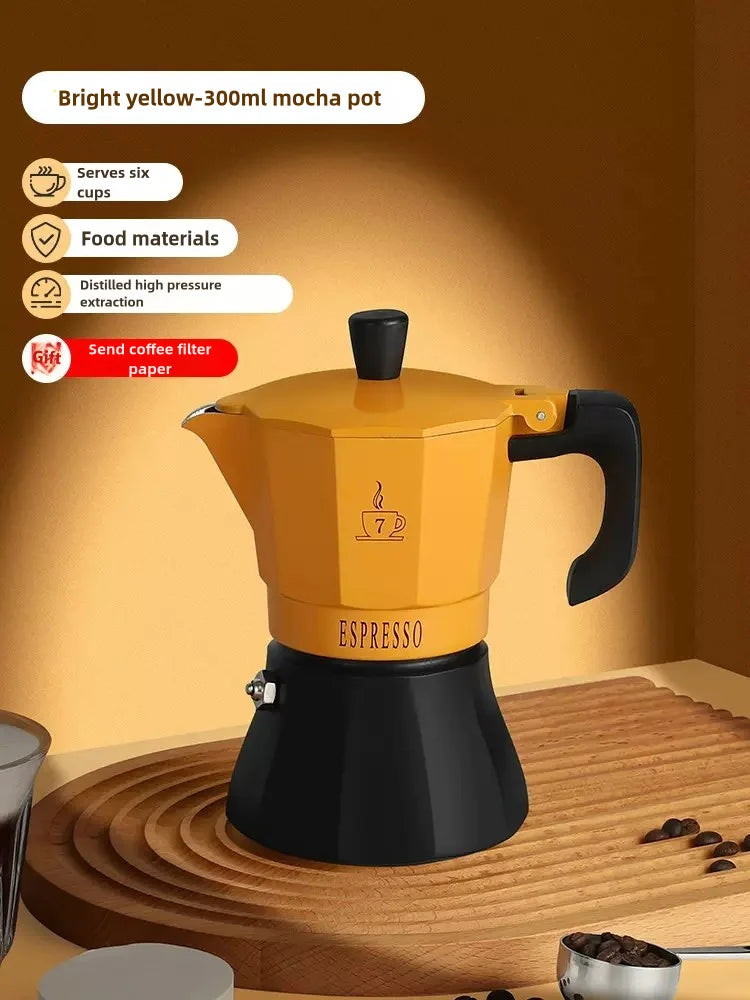 150ml / 300ml Stovetop Espresso Maker – Italian Moka Pot Coffee Maker