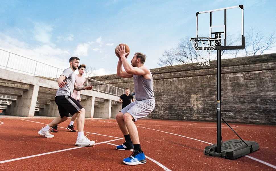Portable Basketball Hoop System – 44″ Backboard Height Adjustable Indoor & Outdoor