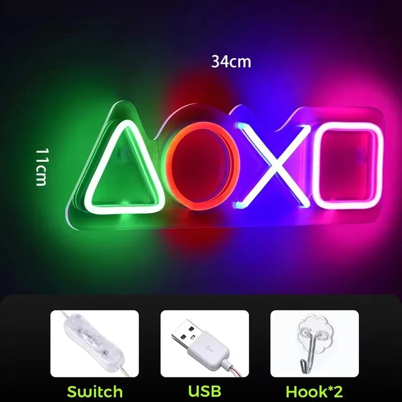 Led Lights for Room Neon Sign Night Lamp Decoration Bedroom USB Light Neon Hanging Atmosphere Night Light for Children