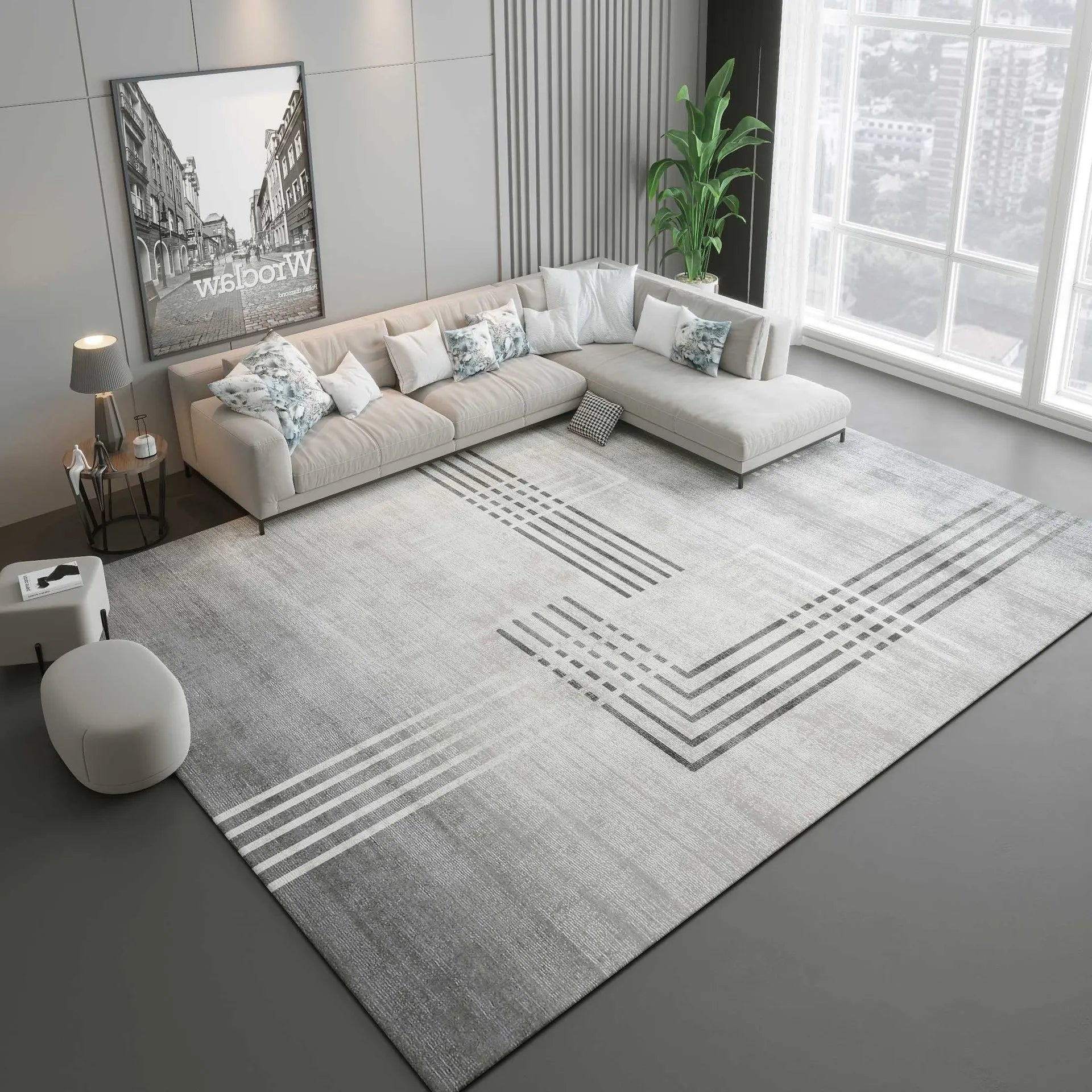 Nordic Light Luxury Living Room Rugs Sofa Coffee Tables Carpets Modern Simplicity Style Bedroom Carpet Home Cloakroom Lounge Rug