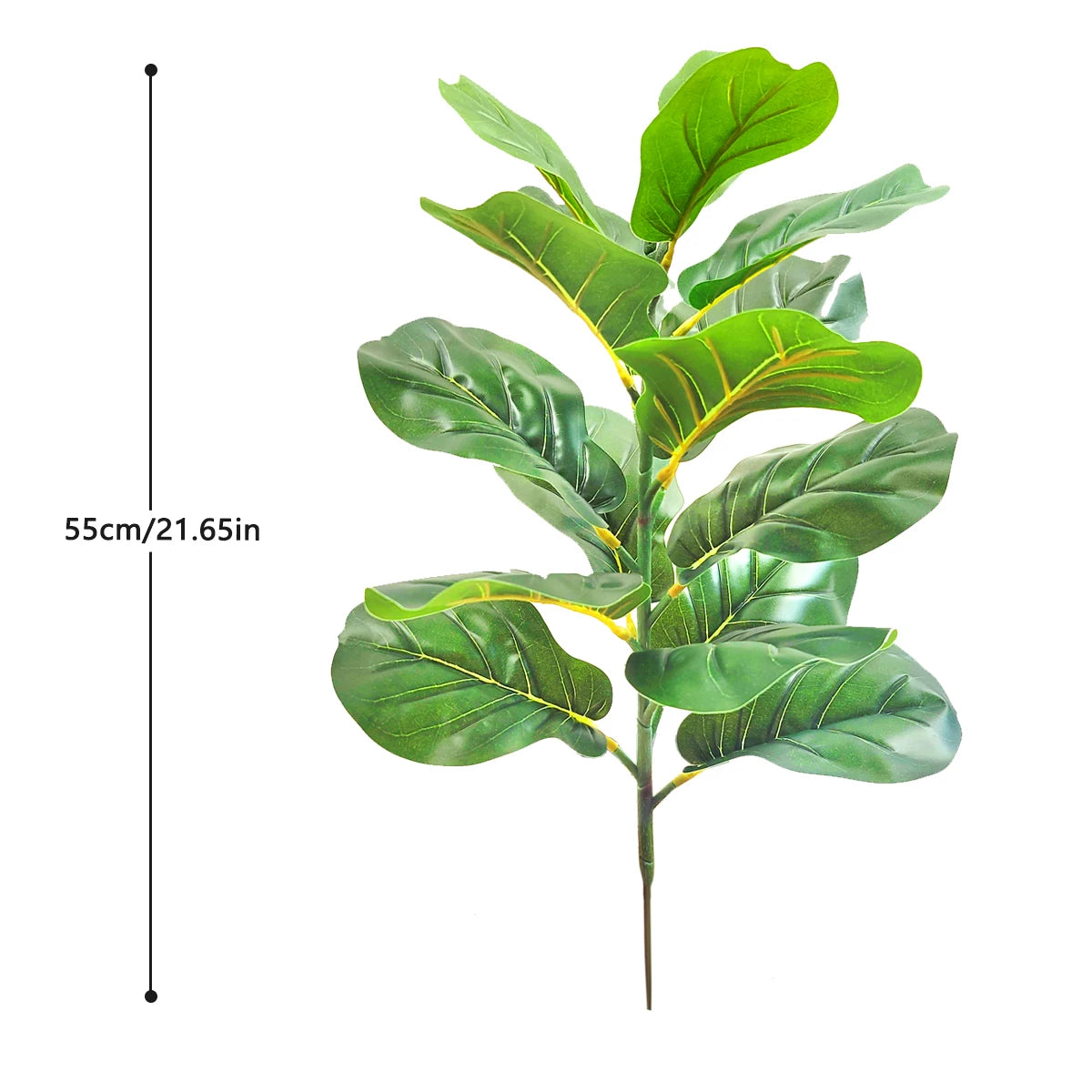 35-63cm/24.8in Artificial violin ficus leaves Nordic style potted plants artificial trees landscaping home decoration