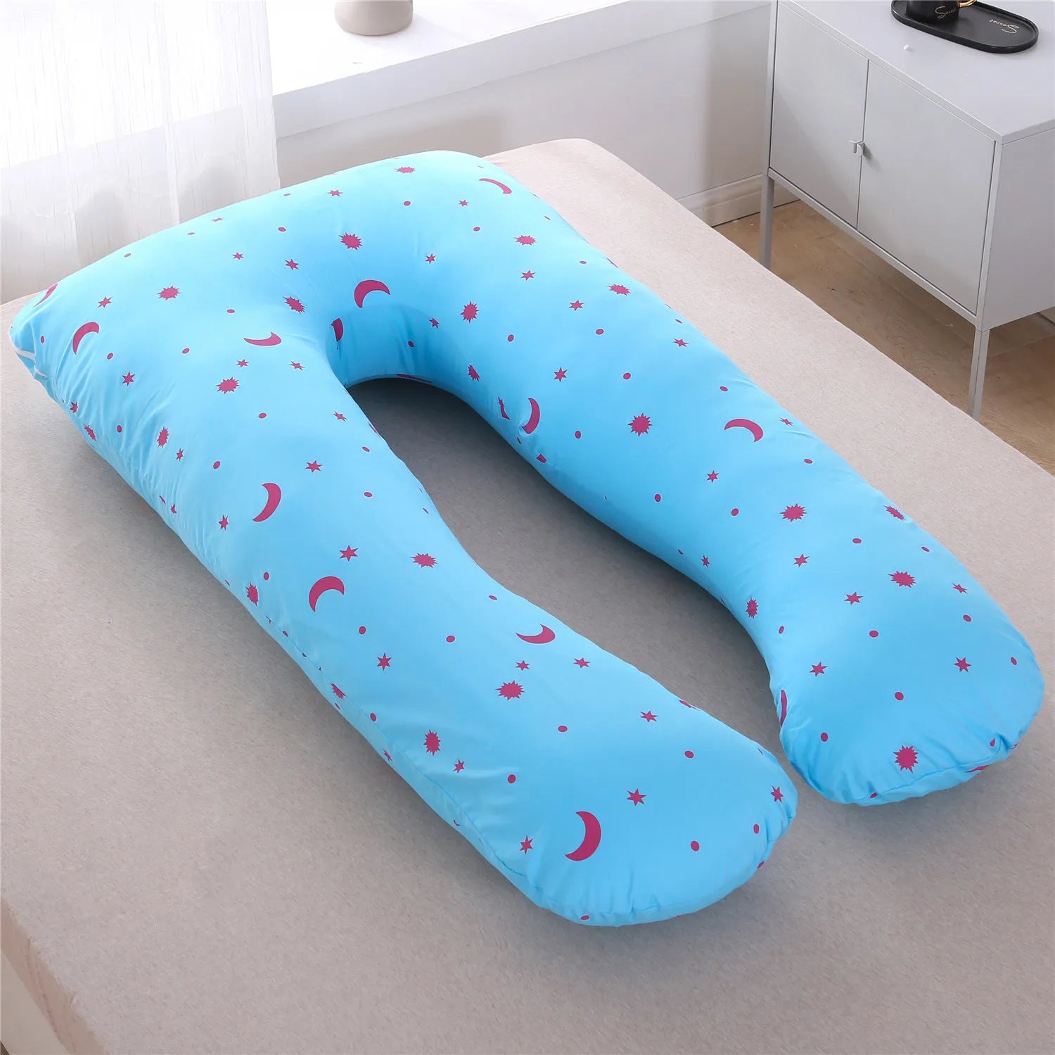 Multifunctional Pregnant Women's Pillow Side Lying Pillow Pure Cotton Detachable and Washable U-shaped Napping Pillow Cushion