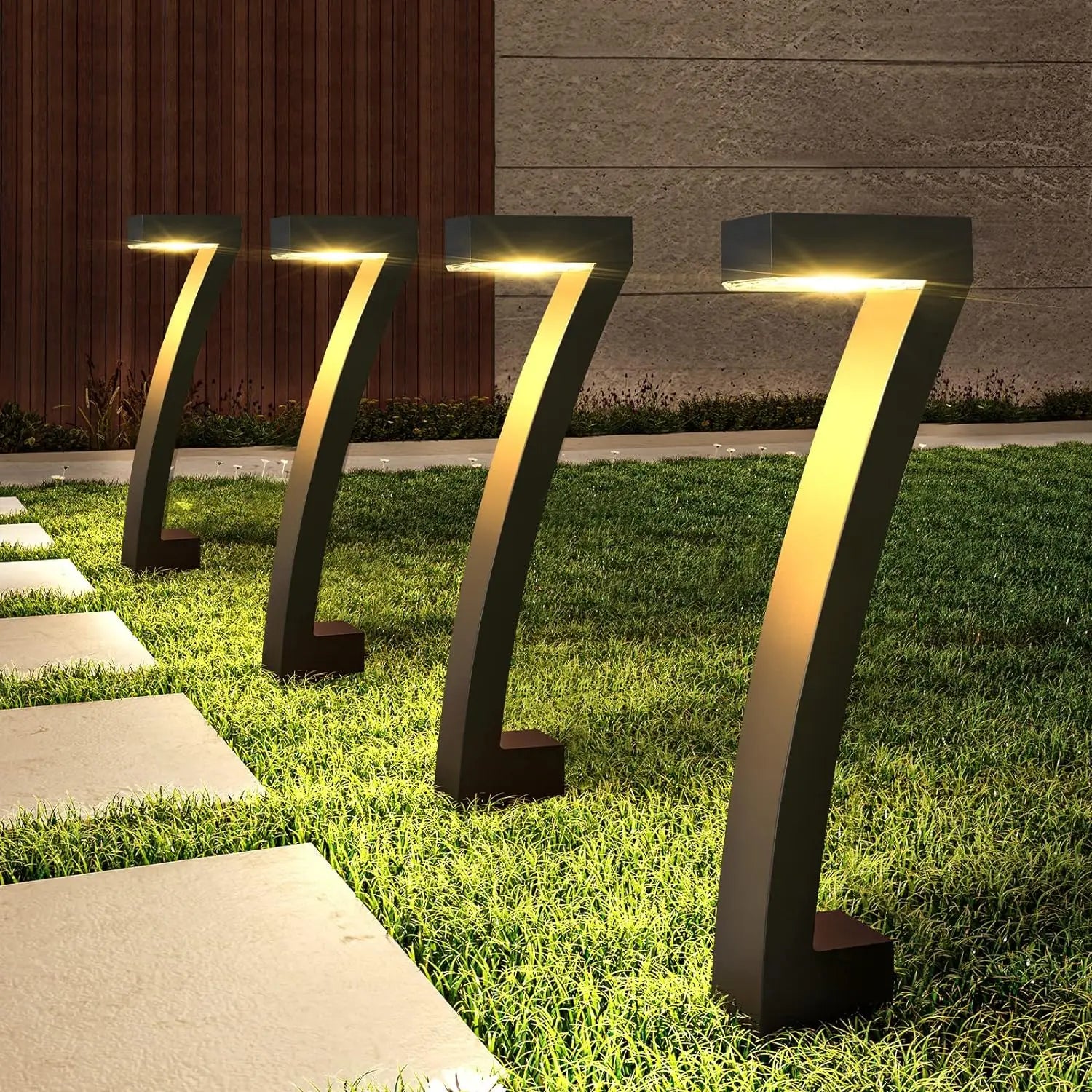6Pack Bright Solar Outdoor Lights Pathway, 12 Hrs Solar Garden Lights, Auto On/Off for Outside Landscape Path Yard Walkway