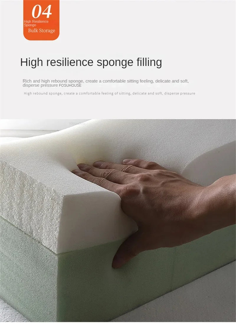 Nordic Shoe Changing Stool – European Style Storage Bench Ottoman