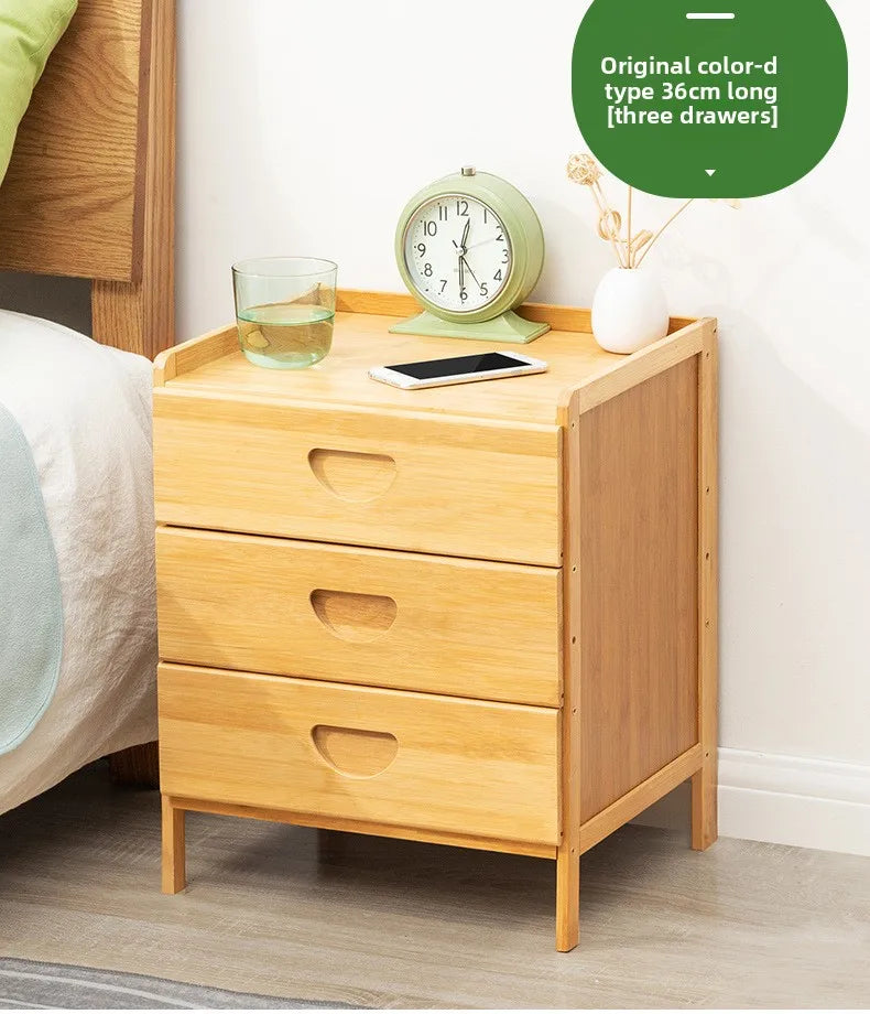 Bedside table simple solid wood small cabinet storage cabinet bedroom bedside simple Nordic European modern mini