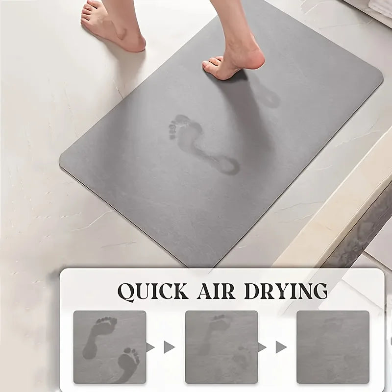Long strip diatom mud kitchen carpet simple printed non-slip mat bathroom absorbent foot mat door mat