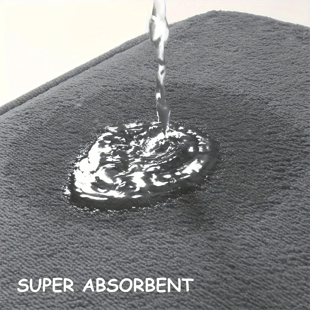 Long Striped Kitchen Floor Mat L-shaped Flannel Water Absorbent Bathroom Carpet Rug Non-slip Toilet Shower Mat Corner Doormat