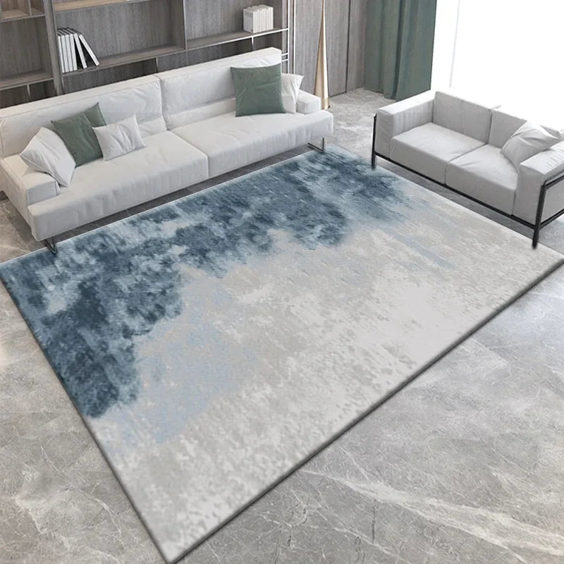 VIKAMA High-End Living Room And Bedroom Large Area Warmth Carpet, Gray Simple Floor Mat, Easy To Clean Home Decoration