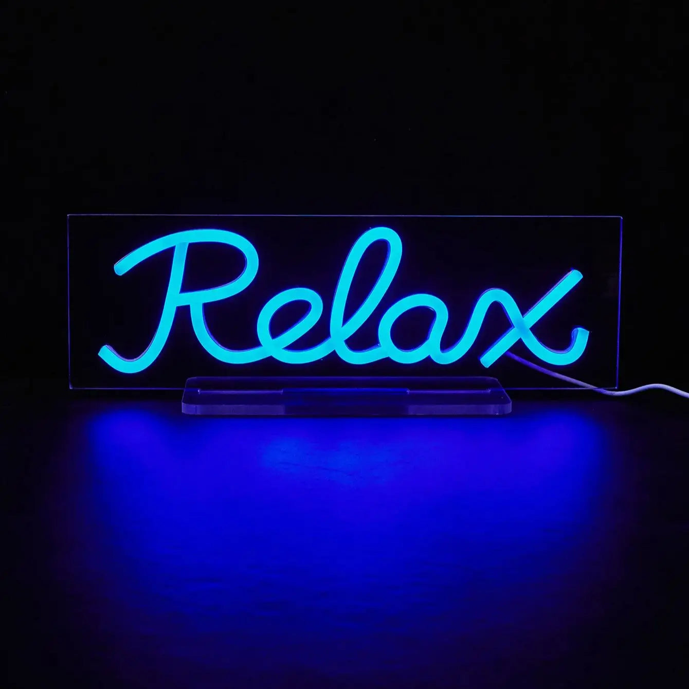 Chi-buy LED Neon Desk Relax  USB Powered Neon Signs Night Light 3D Wall Art Bedroom Living Room Decor Lamp Signs