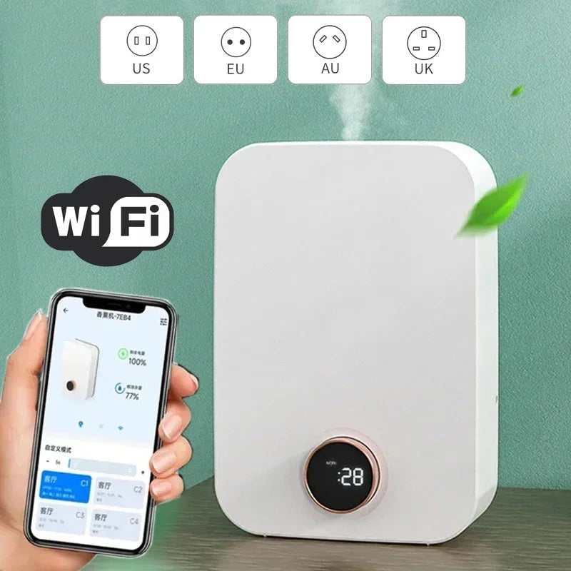 Smart Scent Air Machine For Home Hotel Collection Diffuser Wall Mounted Aroma Diffuser 150ML Waterless Essential Oil Diffuser