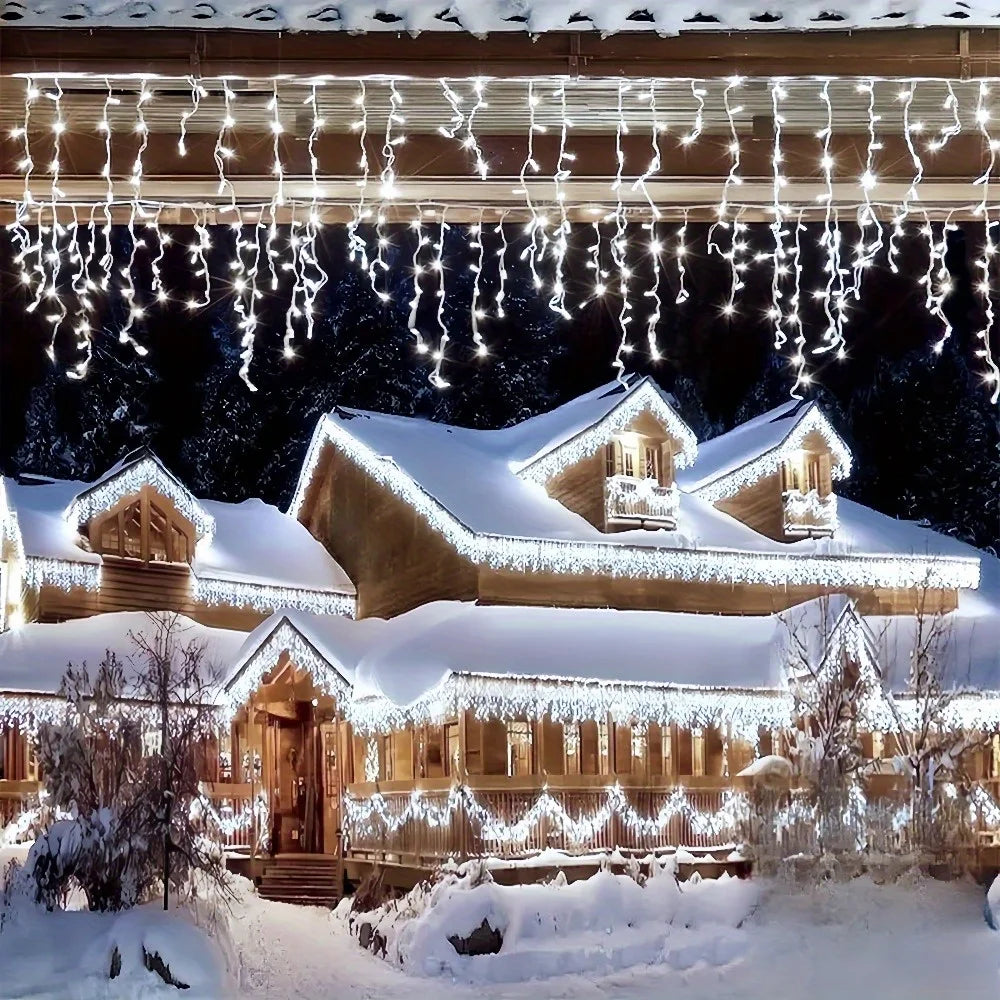 8 Modes USB Ice Stick Light String   Christmas LED Light Indoor Garland Home Party Garden New Year Bedroom Curtain Decoration