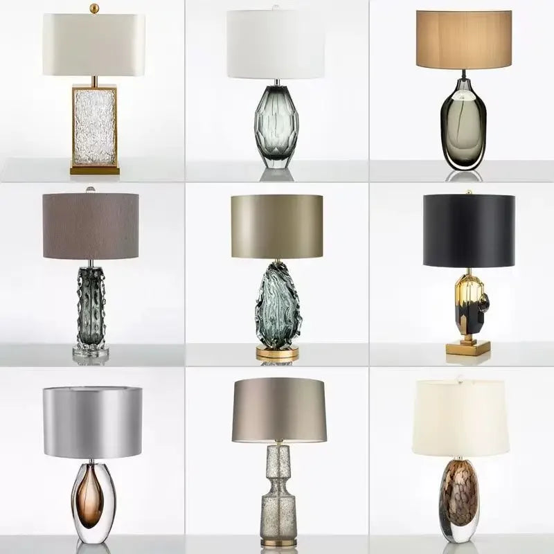 Nordic Glaze Table Lamp Modern Art Iiving Room Bedroom Study Hotel LED Personality Originality Desk Light