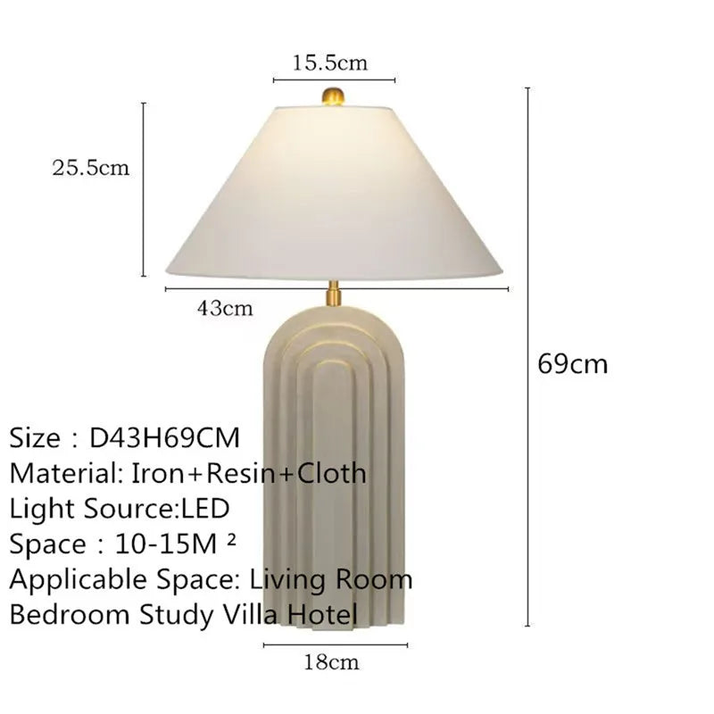 Contemporary Luxury Table Lamp LED American Creativity Living Room Bedroom Study Villa Hotel Bedside Household Desk Light