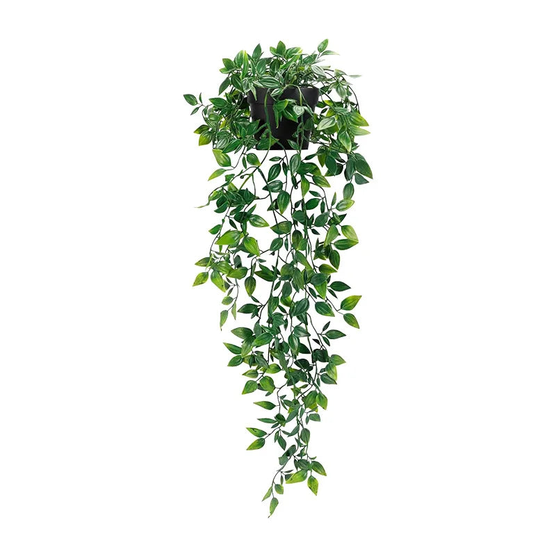 Artificial Hanging Eucalyptus Plants with Pot Fake Plants Hanging Vines Shelf Plants Decor Potted Plants for Home Indoor Decor
